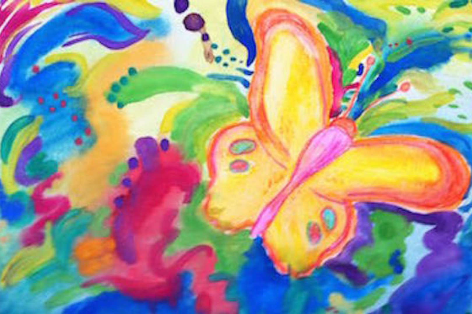 Butterfly Transformation Water Colors 6" x 4"